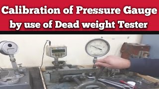 How to Calibrate Pressure Gauge  Dead Weight Tester How to Set Linearity amp Zero of Pressure Gauge [upl. by Peppie]