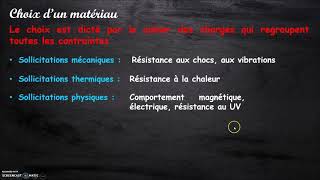 1 STI2D physique chimie  bilan matériaux partie 1 [upl. by Atiruam]