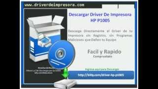 Descargar Driver De Impresora HP P1005 [upl. by Ocsecnarf62]