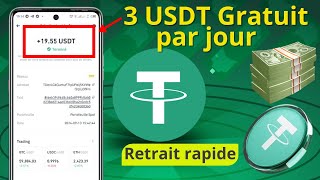 USDT GRATUIT GAGNEZ DE L ARGENT EN LIGNE AVEC LES CRYPTO [upl. by Okiram736]