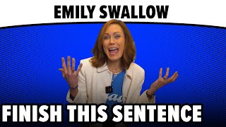 Watch Emily Swallow Finish This Sentence  The Armorer  Star Wars [upl. by Groot]