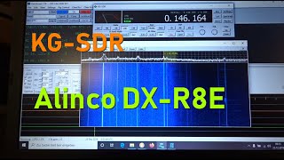 Alinco DXR8E SDR IQ Anleitung Howto  KGSDR HDSDR [upl. by Arhas]