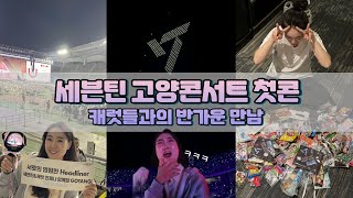 캐럿로그💎세븐틴 고양콘서트 1일차캐럿들과의 만남🙋‍♀️소노캄고양MD공연리액션🎬나눔리뷰 [upl. by Balduin]