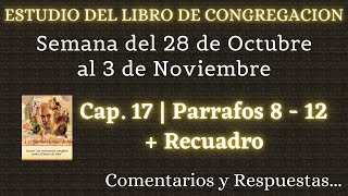 ESTUDIO DE LIBRO DE CONGREGACIÓN ✅ SEMANA DEL 28 DE OCTUBRE AL 03 DE NOVIEMBRE [upl. by Adamsen]