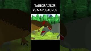 Tarbosaurus vs Mapusaurus animação animation dinosaur dinossauro shorts [upl. by Asil]