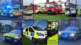 POLICE FIRE AMBULANCE 6 Minute Compilation of Emergency Vehicles around Bournemouth [upl. by Ardnasxela]