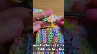 Single Crochet sc shorts crochet easycrochet [upl. by Eserahs]