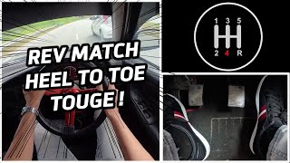 PEMANDUAN MANUAL H SHIFTER  HEEL TO TOE  REV MATCH [upl. by Ahsas704]