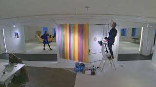 Timelapse live mural painting at WTC The Hague Art Gallery [upl. by Korns250]