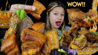 SPICY MUKBANGPORKDHIDO CHICKEN LIVER amp GIZZARDCHICKEN LEG PIECEBUFF KEEMA PAKODA MUKBANG ASMR🔥 [upl. by Lisette]