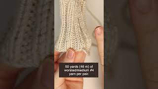 Learn to Knit Boot Cuffs using Magic Loop giftknitting stockingstuffer [upl. by Darnoc]