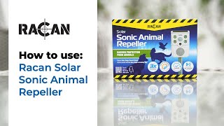 How to Use Racan Solar Sonic Animal Repeller [upl. by Cox]