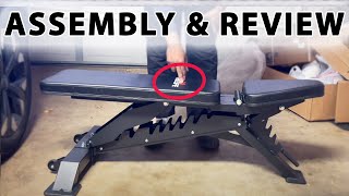 Adjustable Workout Bench For Home assembly amp review RELIFE REBUILD YOUR LIFE weight bench [upl. by Tavis966]