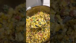 Creamy Jalapeno Mexican Street Corn 🌽 Recipe in the description Perfect side dish for a cookout [upl. by Reinal213]