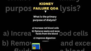 DIALYSIS QampA QUIZ kidneydialysis healthandfitness quiz kidneyhealth ytshort learn [upl. by Rye]