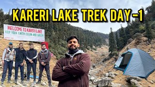 Kareri Lake Trek  Exploring the beauty of Himachal  Witnessing the Dhauladar Range of Mountains [upl. by Gnauq]