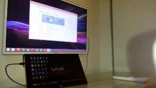 How to connect Sony VAIO Tap 11 to your HDTV w HDMI [upl. by Lexis455]