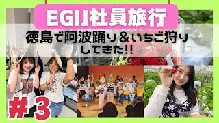 阿波踊り体験＆いちご狩り【EGIJ社員旅行 3】 [upl. by Htiffirg]