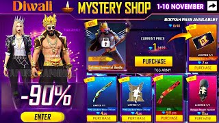 Diwali Event free fire  Free Fire Mystery Shop Event Date  Free Fire New Event [upl. by Yeldua548]