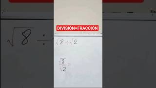 🛑DIVISIÓN o FRACCIÓN de RADICALES🚫 [upl. by Mirabel765]