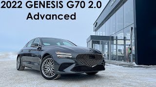 2022 Genesis G70 20T Advanced Walkaround Interior and Exterior Details [upl. by Duston]