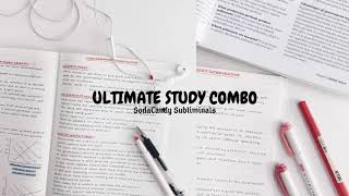 ❥ Ultimate Study Combo  Subliminal 『Extremely Powerful』 [upl. by Prady]