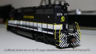 Review HO Athearn RTR EMD SD40 2018 Version DC  NS 3170 Southern High Hood SD40 [upl. by Ackler93]