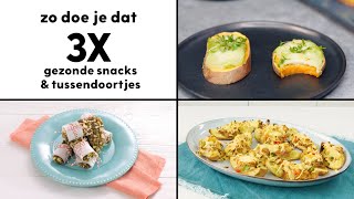 3 x gezonde snacks amp tussendoortjes  Allerhande [upl. by Laamaj]