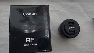 Canon RF 50mm f18 STM Lens [upl. by Arodnahs417]