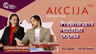 AKCIJA CDT 18  Preliminarni rezultati popisa [upl. by Shermy325]