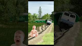 funny train vs gta figfoot pacman amp cute boy funny vfx magical video vfx train funny trending😂🤣 [upl. by Nnod]