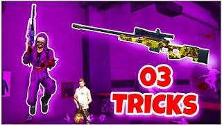 Top 03 Single Sniper Tricks and Settings Free Fire  Sniper Tips and Tricks Free Fire [upl. by Mongeau689]