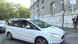 Procès de Nordahl Lelandais arrivée au tribunal de Chambéry  AFP Images [upl. by Jamesy513]