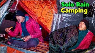 Solo Rain Camping In Mountain Of Uttarakhand  Rain Camping India  Unknown Dreamer [upl. by Ahseyn833]