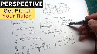 How to Draw Perspective  A Simple Guide and Sketching Tutorial [upl. by Atilahs]