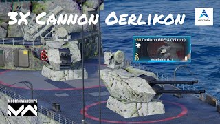 3X Cannon Oerlikon GDF4 35mm Modern Warship Indonesia [upl. by Aihtnamas544]