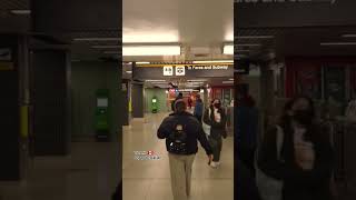 Entering Gates at Osgoode Station 🇨🇦 ttc subway trainstation downtowntoronto toronto shorts [upl. by Iraj411]