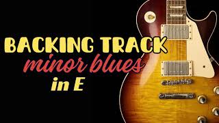 E Minor Blues BACKING TRACK JAM  45 bpm [upl. by Kyred]