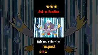 Ash Vs Fantina Ash and Chimchar Attitude pokemon pikachu shorts [upl. by Atul6]