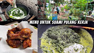 Pucuk Ubi Masak Lemak Ikan Masin amp Ayam Goreng 🍗 Pun Sedap [upl. by Rednas]