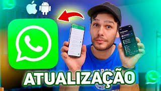 SAIU NOVA ATUALIZAÇÃO do WhatsApp para iPhone e Android [upl. by Dimitri]