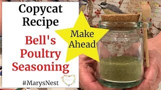 Homemade Poultry Seasoning Recipe  Bells Turkey Seasoning Copycat Recipe [upl. by Rudolf]