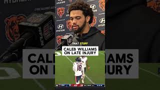 CALEB WILLIAMS on injury in game vs Arizona Cardinals nfl [upl. by Nayve272]