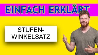 Stufenwinkelsatz EINFACH ERKLÄRT Winkelsätze verstehen Mathematick verstehen MathePeter [upl. by Nyer]