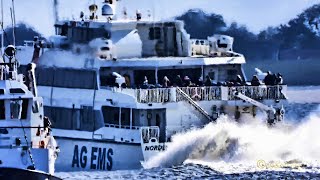 AG EMS Hochgeschwindigkeits Fähre NORDLICHT II DMAE IMO 9921661 Katamaran Emden high speed ferry [upl. by Kenleigh]