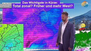 Das Wichtigste in Kürze Schon diese Woche mehr Zonalisierung Unsicherheiten bei Schnee amp Frost [upl. by Sidnee]