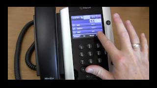 Polycom Phone Transfer a Call  MidRivers Communications [upl. by Eissej]