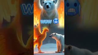 Hybrid polar bear phoenix ai midjourney animals trending hybrid shorts trendingshorts [upl. by Cullen]