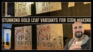 Gold leaf variants With updated gilding advice [upl. by Perdita]