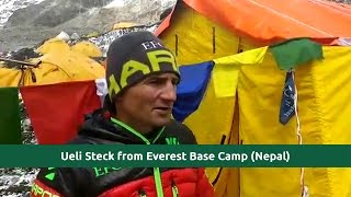 Last video Interview  Ueli Steck at Everest Base Camp 24042017 at EBC Nepal [upl. by Ettevram]